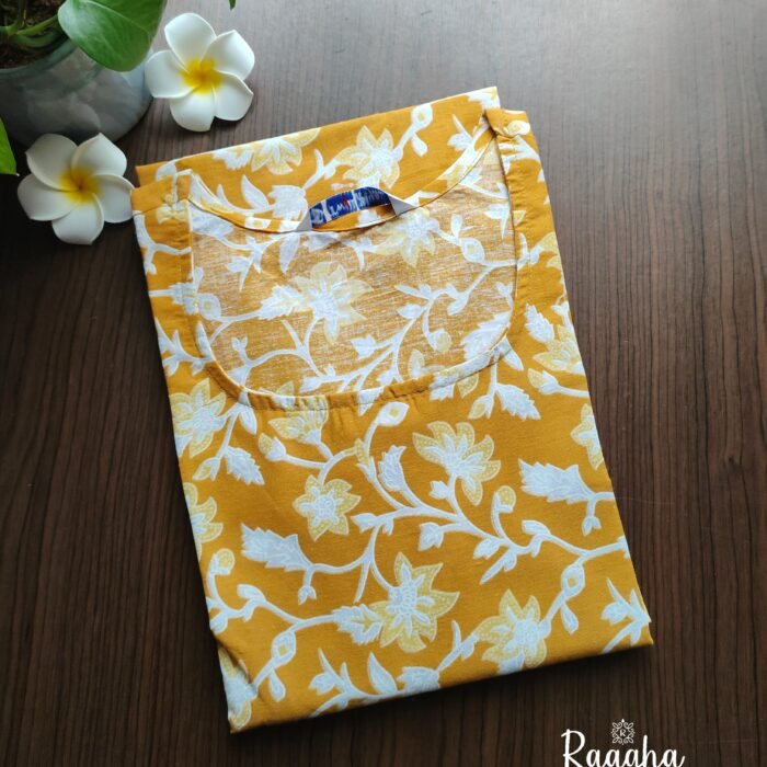 Floral cotton kurti