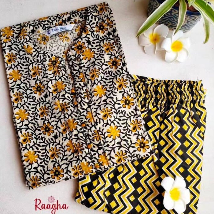 Cotton Kurta Pant Set