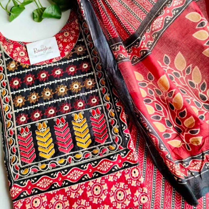 Pure Cotton Embroidery Salwar Set