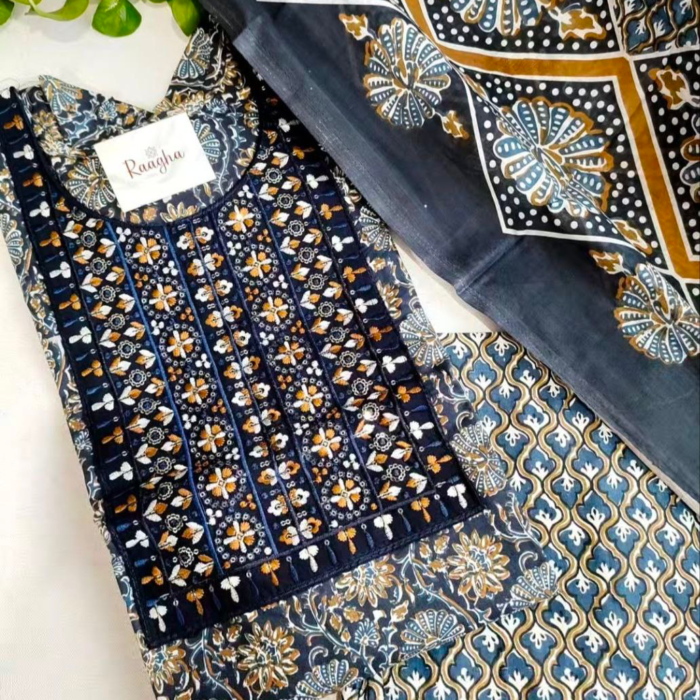 Cotton Salwar Set With Lining