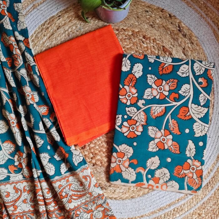 Unstitched Kalamkari Cotton Material