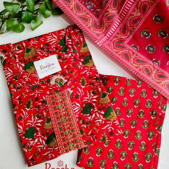 Cotton Salwar Set with Lining