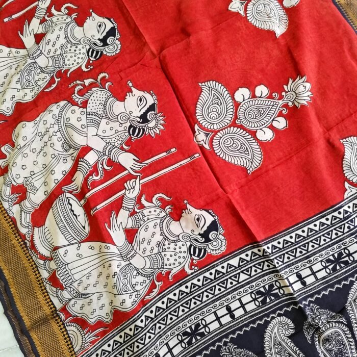 Kalamkari Silk Dupatta
