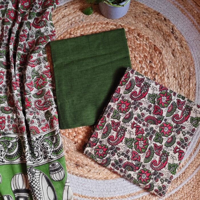 Unstitched Kalamkari Cotton Material