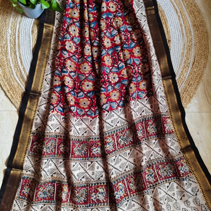 Kalamkari Silk Dupatta