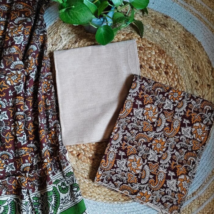 Unstitched Kalamkari Cotton Material