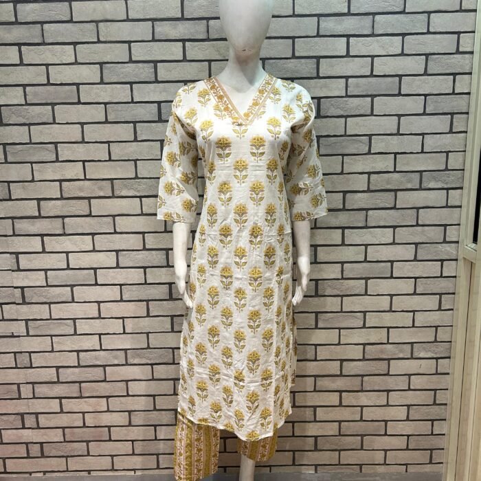 Cotton Kurta Pant Set