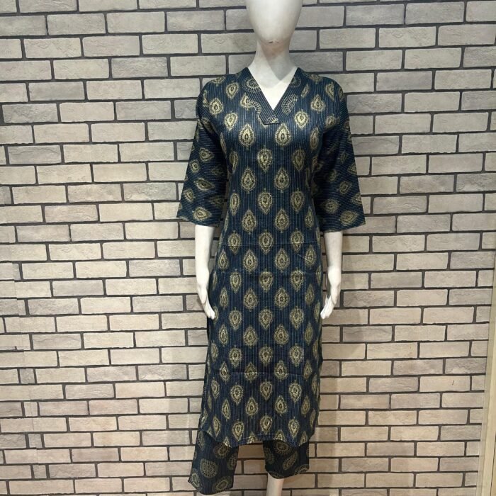 Cotton kurta pant set