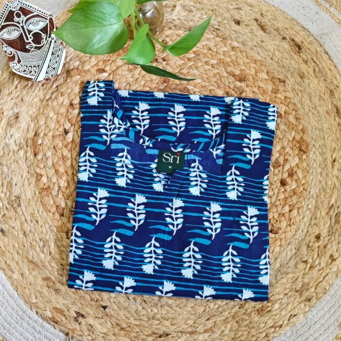 Indigo Cotton Kurti