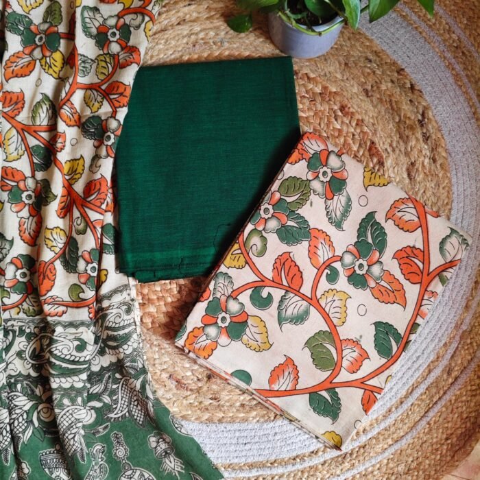 Unstitched Kalamkari Cotton Material