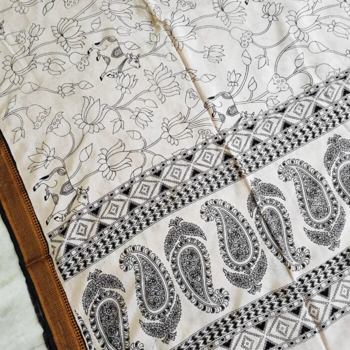 Kalamkari Silk Dupatta