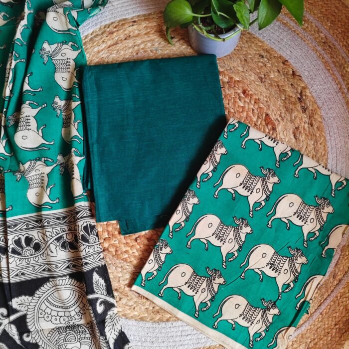 Unstitched Kalamkari Cotton Material