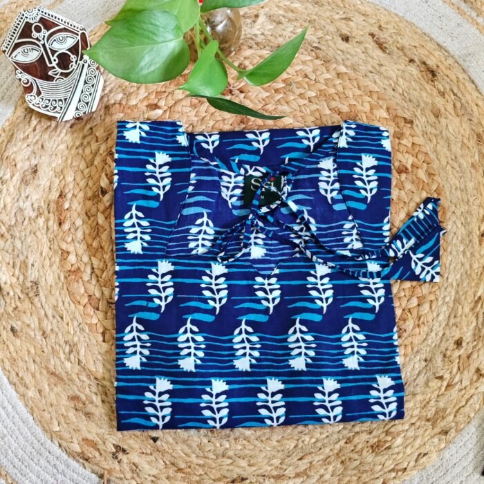 Indigo Cotton Kurti