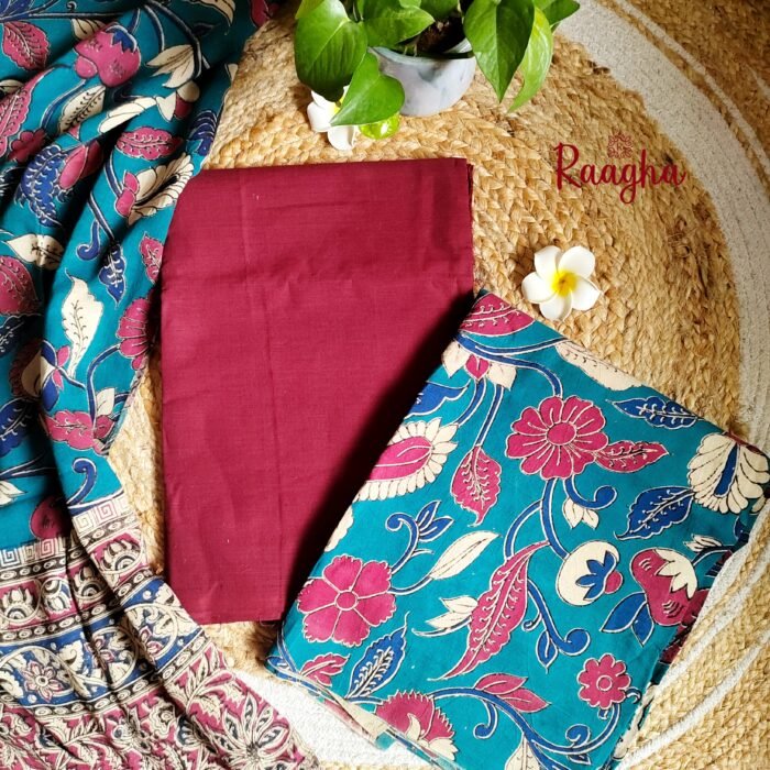 Unstitched Kalamkari Cotton Material